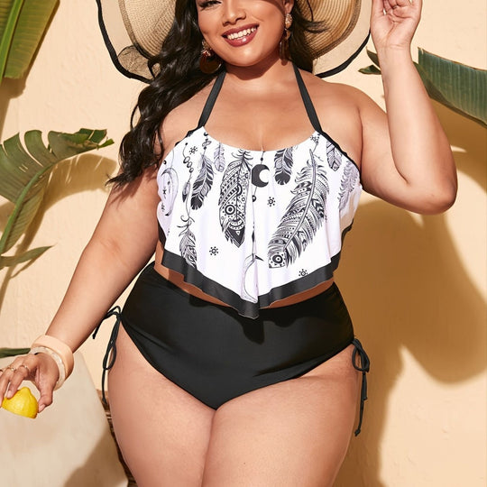 Damen Küstentaugliches Strandtop mit lässigem Schnitt R&B