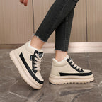 Damen warme und bequeme Sneakers mit flauschigem Innenfutter R&B