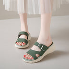 Damen Riemensandalen mit verstellbarem Schnallenverschluss R&B