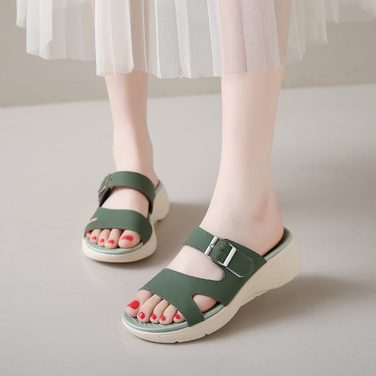 Damen Riemensandalen mit verstellbarem Schnallenverschluss R&B