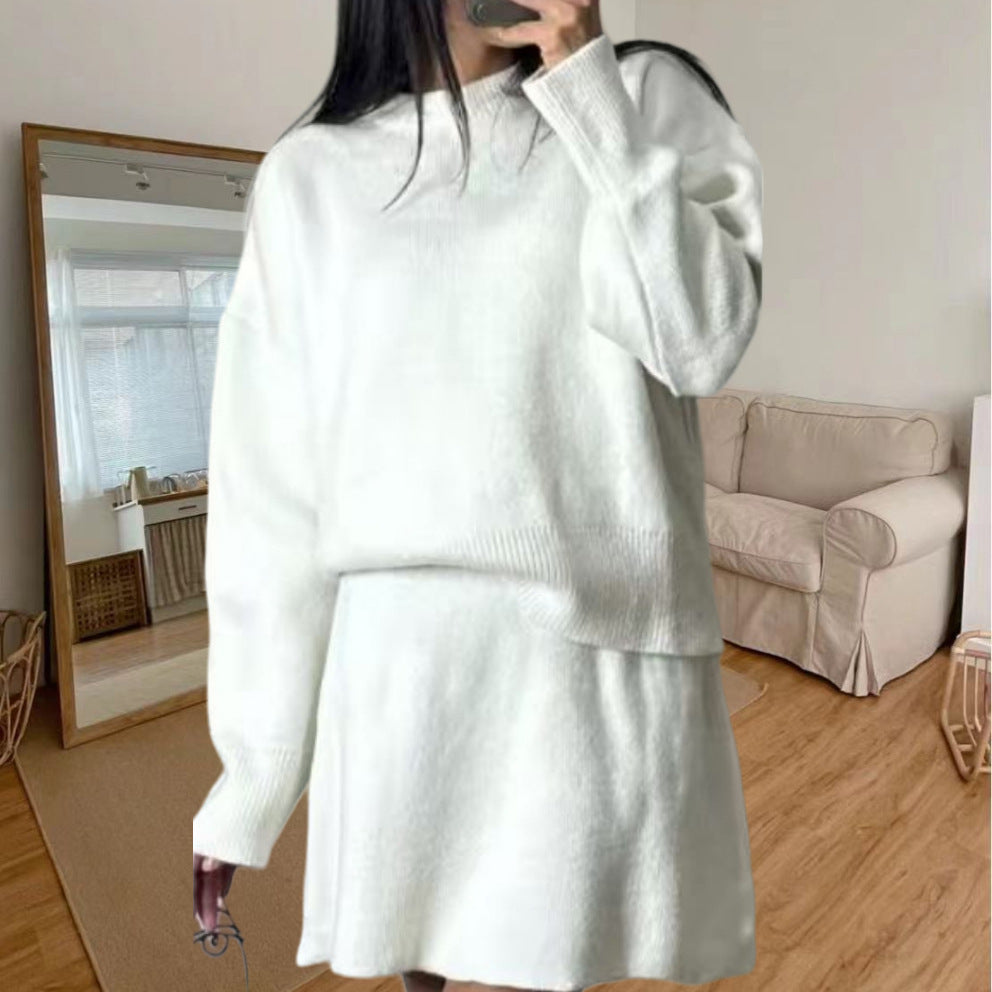 Damen Strickkleid mit voluminösen Ärmeln und lässigem Schnitt R&B
