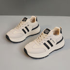 Damen modische Plateau Sneakers mit atmungsaktiver Oberflächenstruktur R&B
