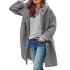 Damen oversized Freizeitmantel mit modischem Schnitt R&B