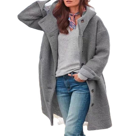 Damen oversized Freizeitmantel mit modischem Schnitt R&B