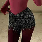 Damen glamouröse Pailletten-Shorts R&B