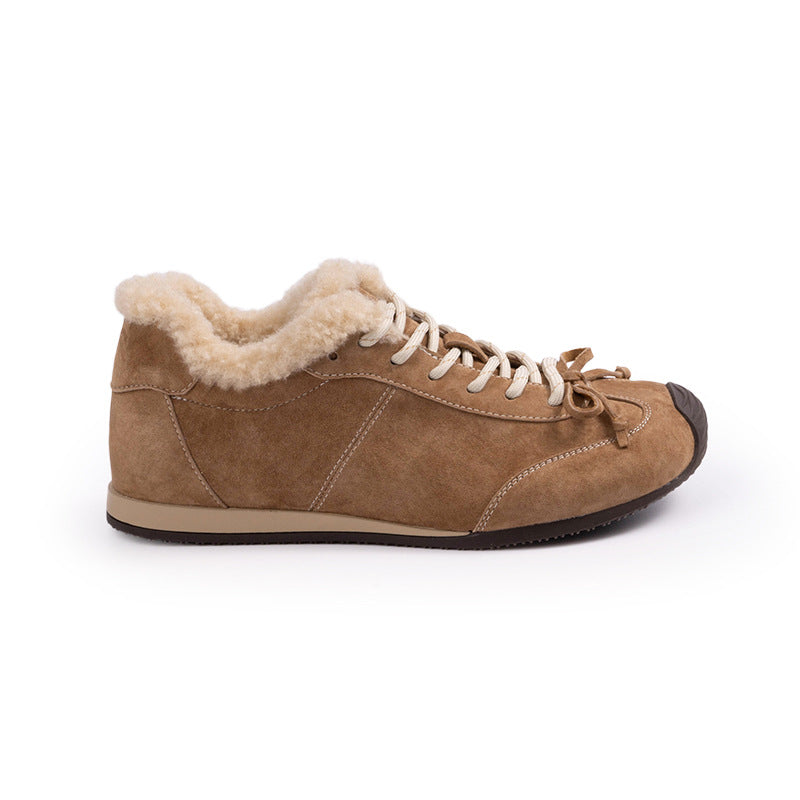 Damen Komfortable Sneaker mit flauschigem Innenfutter und modischem Design R&B