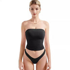 Damen Bandeau Bikini-Set mit modischem High-Waist-Schnitt R&B