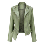 Damen trendige Bikerjacke mit modischen Details