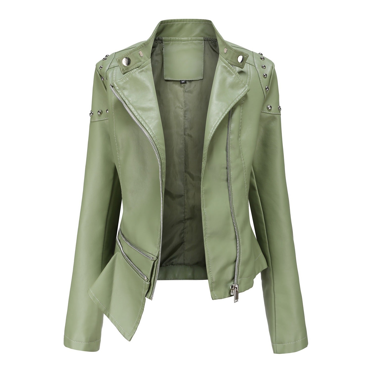 Damen trendige Bikerjacke mit modischen Details