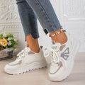 Damen Sportliche Sneakers mit atmungsaktiver Oberflächenstruktur und komfortabler Dämpfung R&B
