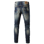 Herren Skinny Fit Jeans im Destroyed-Look R&B
