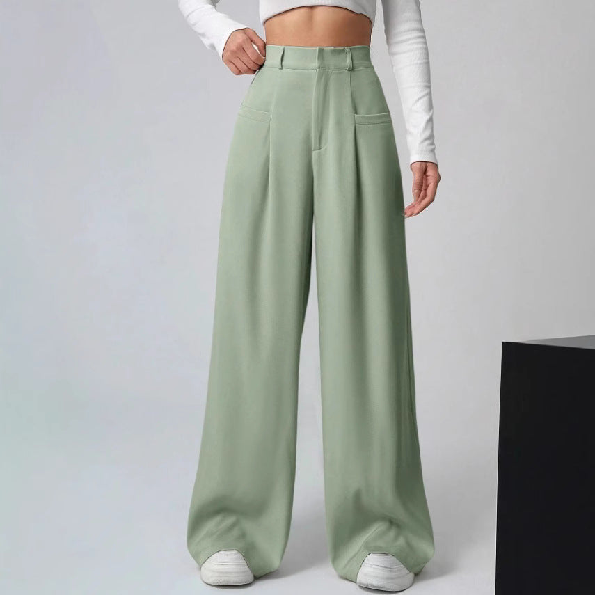 Damen Weite Bundfaltenhose EB