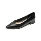 Damen elegante Pumps mit spitzem Zehenbereich und komfortablem Blockabsatz
