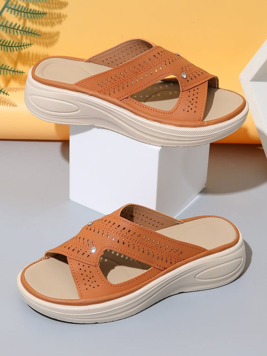 Damen Komfortable Clogs mit atmungsaktiven Einsätzen und verstellbarem Riemen R&B