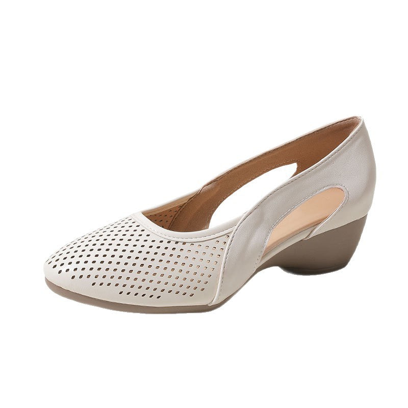 Damen Sling-Pumps mit atmungsaktivem Lochmuster