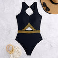 Damen Badeanzug mit Cut-Out Design und modischen Akzenten R&B