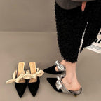 Damen eleganter Sling-Pump mit modischem Schleifendetail R&B