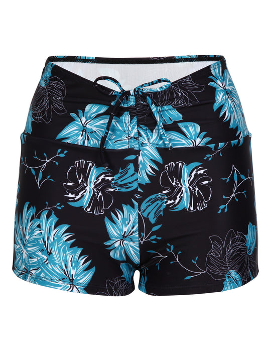 Damen Bikini-Höschen mit hohem Bund und raffinierten Rüschendetails R&B
