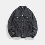 Herren klassische Denim Jacke mit schmalem Schnitt R&B