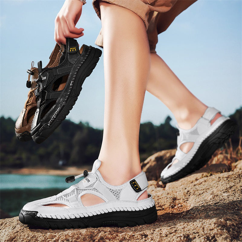 Herren Sportliche Freizeitsandalen mit verstellbarem Riemensystem R&B