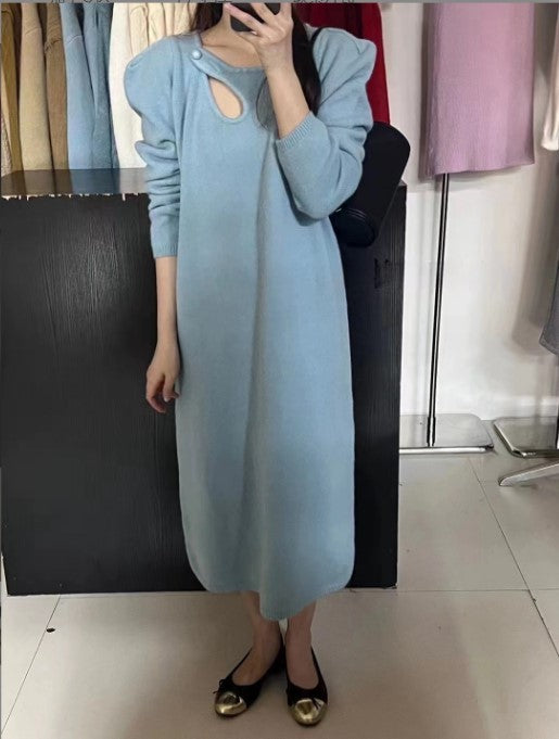 Damen Strickkleid mit modernem Design und eleganten Details R&B