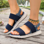Damen Sportliche Sandalen mit verstellbaren Riemen und rutschfester Sohle R&B