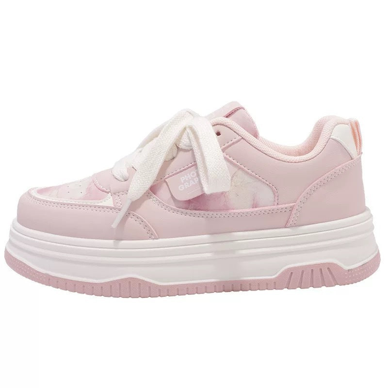 Damen Trendige Plateau-Sneaker mit komfortabler Dämpfung und modischer Silhouette R&B