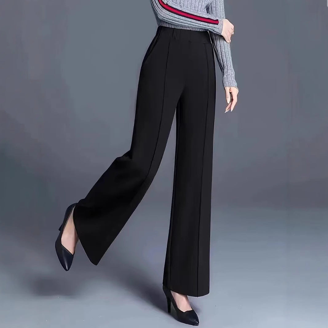 Damen Elegante und lässige weit geschnittene Hose R&B