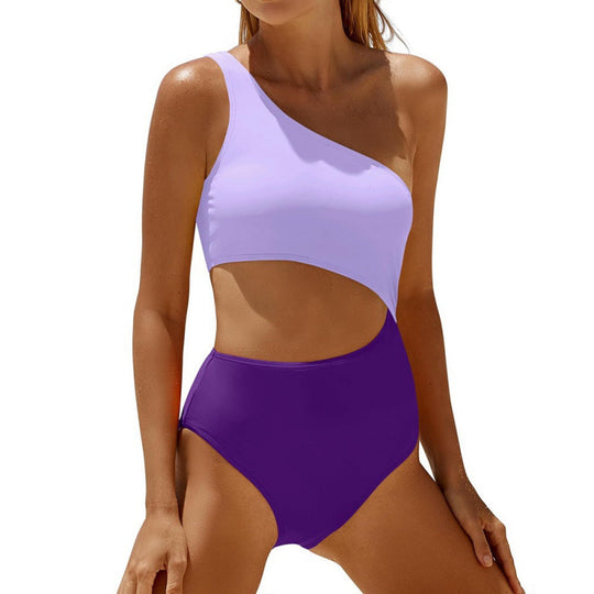 Damen Einseitiger Cut-Out Badeanzug mit attraktivem Design R&B