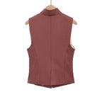 Damen elegante Weste mit schmalem Kragen R&B