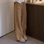 Damen Bequeme und stilvolle Cordhose mit weitem Bein R&B