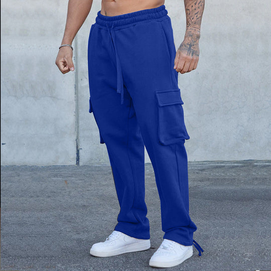 Herren Cargo-Jogginghose mit verstellbarem Bund und praktischen Seitentaschen R&B