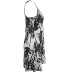 Damen Sommerliches Freizeitkleid mit modernem Palmenmuster R&B