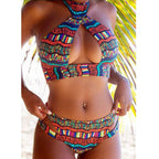 Damen Crop-Bikini-Set mit verspieltem Design R&B