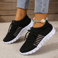 Damen Modische und atmungsaktive Sneakers mit elastischem Obermaterial R&B
