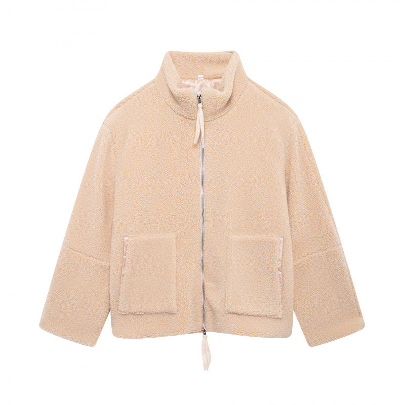 Damen kuschelige Fleecejacke R&B