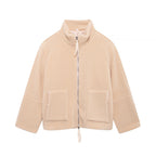 Damen kuschelige Fleecejacke R&B
