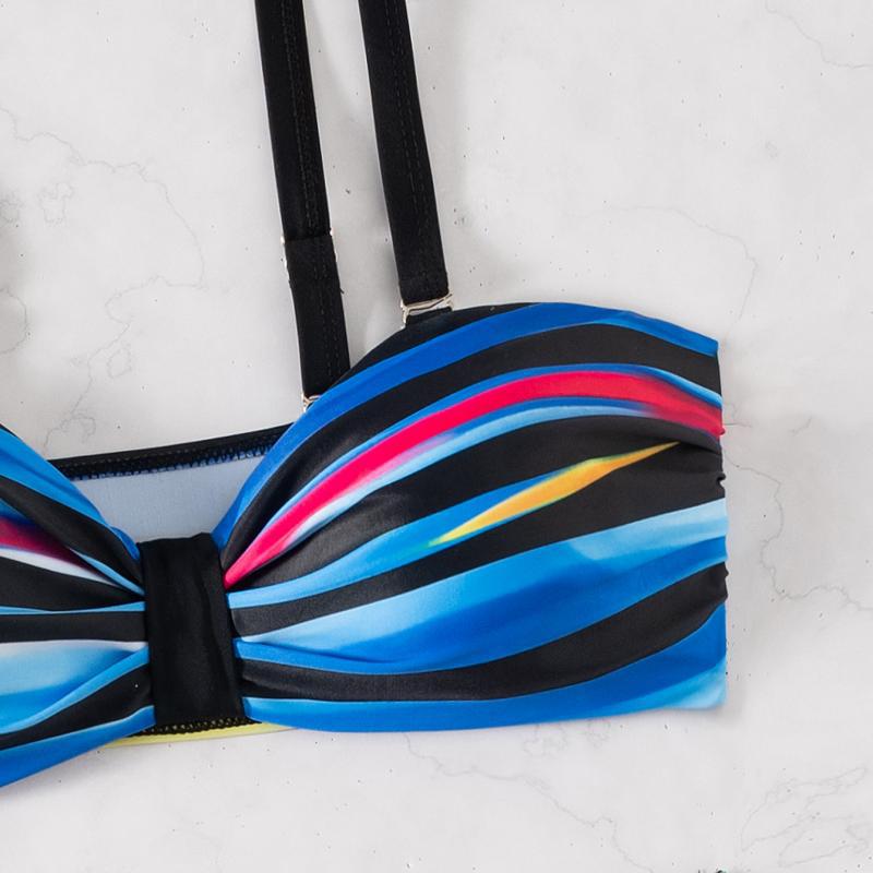 Damen-Bikini-Set mit raffinierten Knoten-Detail R&B