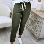 Damen Freizeithose mit elastischem Bund und Kordelzug R&B