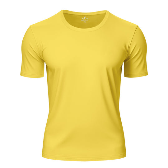 Herren nan leichtes Kurzarm-Funktionsshirt mit Rundhalsausschnitt schnelltrocknendem Stretchgewebe und flachen Nähten R&B