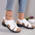 Damen Offene Riemensandalen mit ergonomischer Fußbettung und flexiblem Design R&B