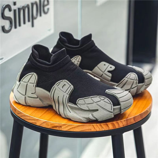 Damen Hochwertige Sport-Sneaker mit einzigartigem Profil und atmungsaktiver Strickstruktur R&B