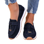 Damen Mokassins mit elegantem Schnallen-Detail und rutschfester Sohle R&B