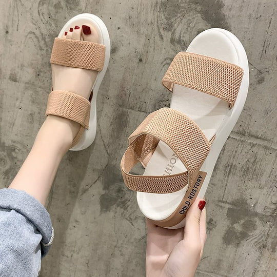 Damen Komfortable Sandalen mit atmungsaktiven Riemen und rutschfester Sohle R&B