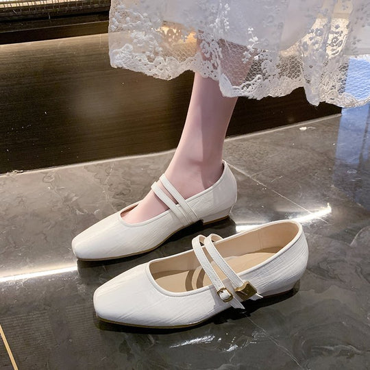 Damen elegante Ballerinas mit verstellbarem Riemen R&B