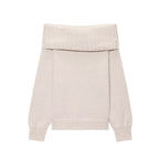 Damen Elegante Strickpullover mit überschnittenen Schultern R&B