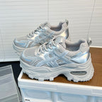 Damen Sportliche Sneakers mit innovativem Mesh-Design und modischer Plattformsohle R&B