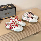 Damen modische Sneakers mit frechem Schleifen-Design und gepolsterter Sohle R&B
