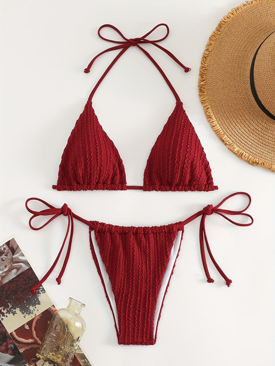 Damen Triangel-Bikini mit raffinierten Rüschen R&B