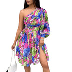 Damen Wickelkleid mit asymmetrischem Schnitt R&B